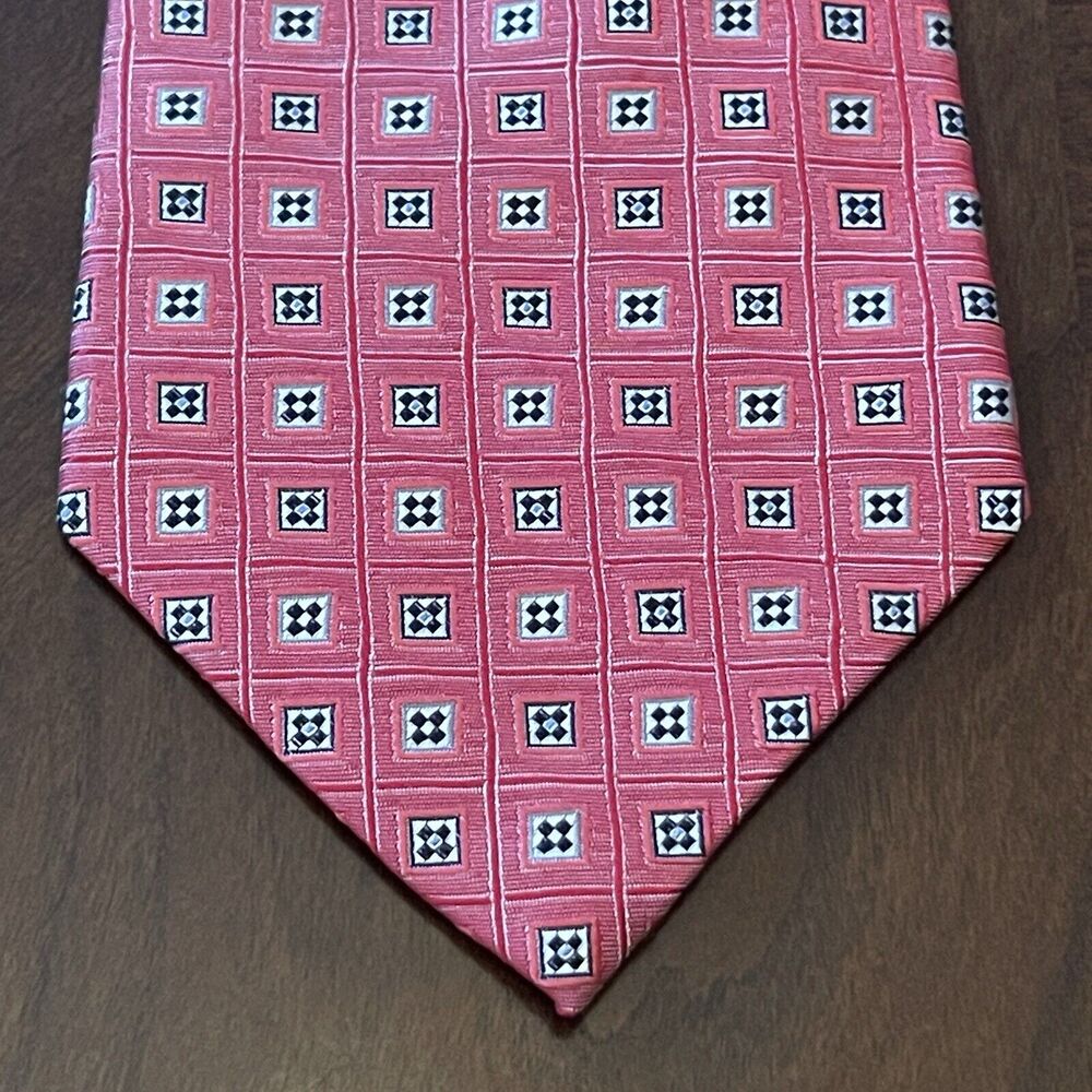 Vintage Pierre Cardin Red 100% Silk Men’s Neck Tie Made In USA